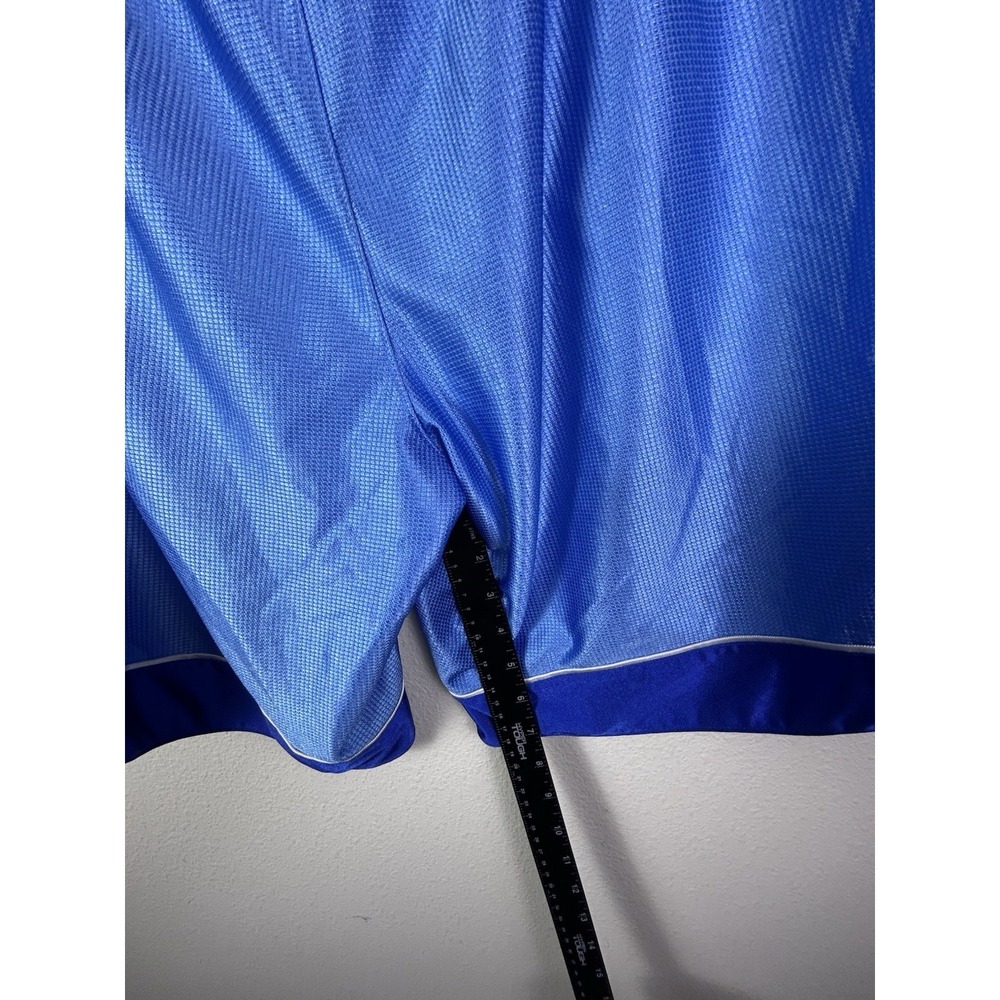 VTG Nike Shorts Mens L Blue‎ Basketball Mesh Flex Waist Shiny Dazzle Silky Y2K - Picture 4 of 5